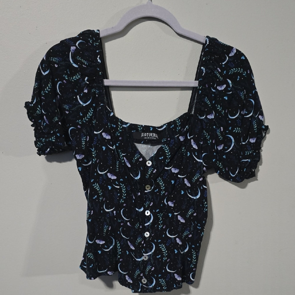 Disturbia Moths And Moons Top